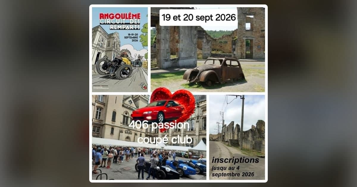 Sortie club : Circuit des Remparts d'Angoulême & Oradour-sur-Glane
